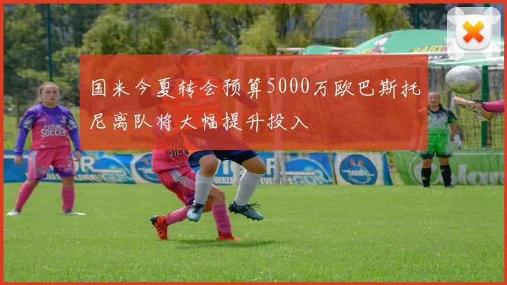 国米今夏转会预算5000万欧巴斯托尼离队将大幅提升投入